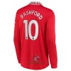 Officiële Voetbalshirt Manchester United Rashford 10 Thuis 2022-23 Lange Mouw - Heren